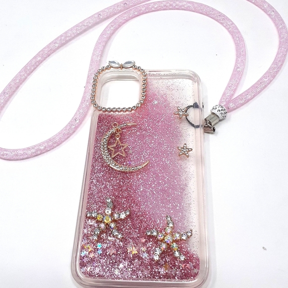 iPhone Case Bling Quicksand Waterfall Liqu… - Picture 2 of 16